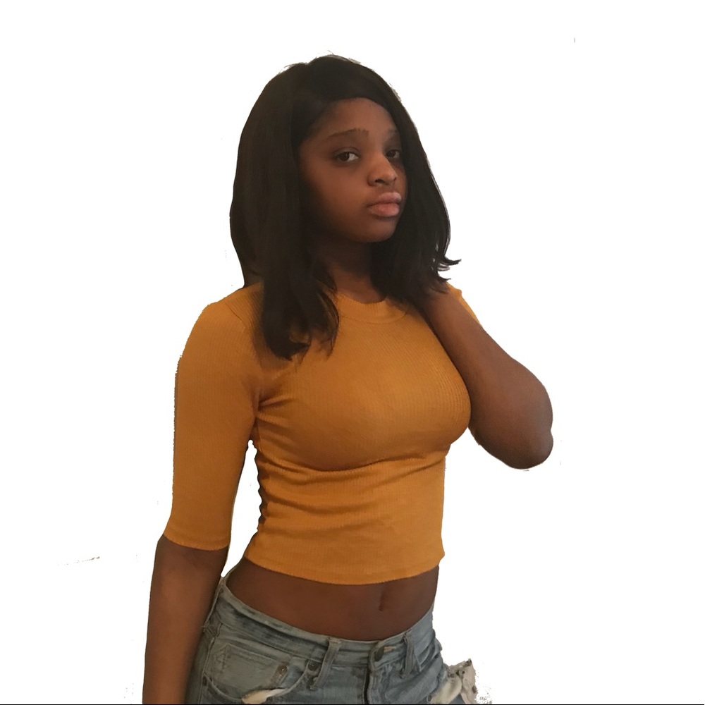 Mustard Crop Top